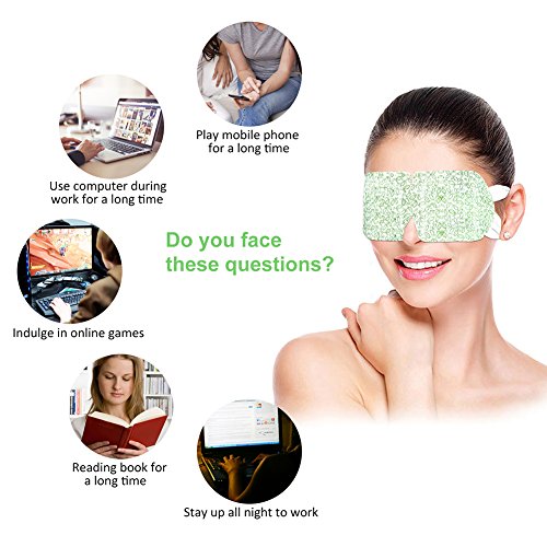 Steam Eye Mask, 15 Packs Self-Heating Spa Mask Lavender, for Dry Eyes & Relaxation