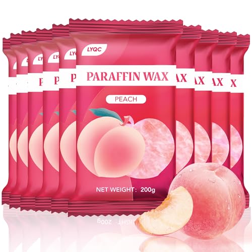 LYQC Paraffin Wax Refill 10-Pack - Peach Scented Hand & Foot Spa Wax