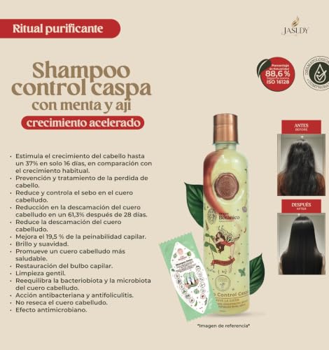 JASLDY Ritual Botánico SOS Hair Mask + Shampoo Menta y Aji – Natural Shine & Strength