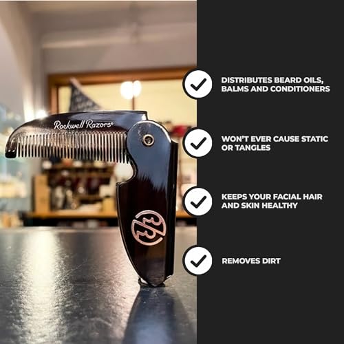 Rockwell Folding Beard & Moustache Comb