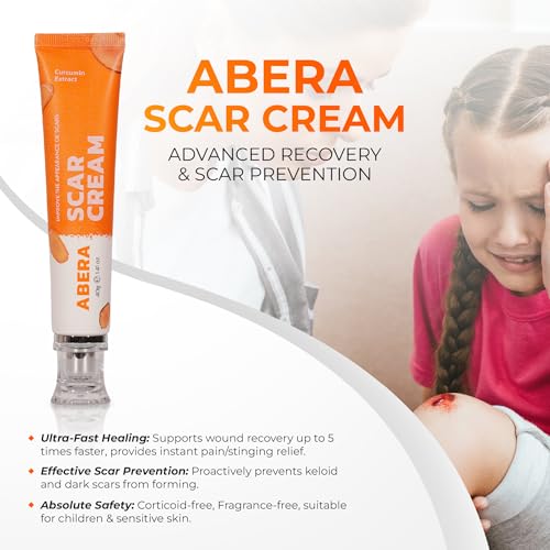 ABERA Scar Cream (Upgrade) - Skin Regeneration & Repair Cream - Heals Wounds, Promotes New Skin Formation, Soothes Scratches, Eczema, and Damaged Areas (1.41 Oz Per Item)