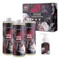 ROMIIE ZOI Foaming Hand Soap Refill Gift Set ? 3 Pack (1000ML Each) with Dispenser ? Ebony Rose Scent ? Gentle & Moisturizing Plant-Based Formula ? Bulk Refill Bottles for Bathroom & Kitchen Use