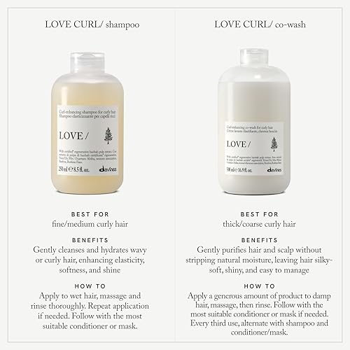 Davines LOVE Curl Co-Wash Cleansing Cream for Curly Hair