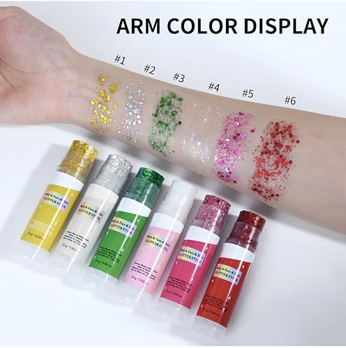 Body Glitter Stick - Waterproof Holographic Sequins for Rave & Festivals