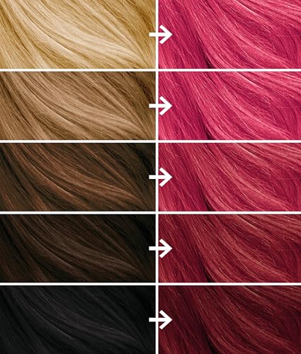 Bleach London Vivid Pink Permanent Hair Dye Kit – Long-Lasting Colour, Shine, vegan sea silk