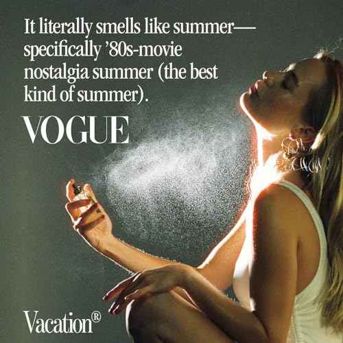 VACATION Sunscreen Eau de Toilette, Beach Coconut Perfume for Women & Men, Scent of Sunscreen & Summer, Travel Size, 1 Fl. Oz.