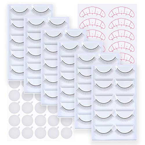 30 Pairs Practice Lash Strips for Eyelash Extensions Training