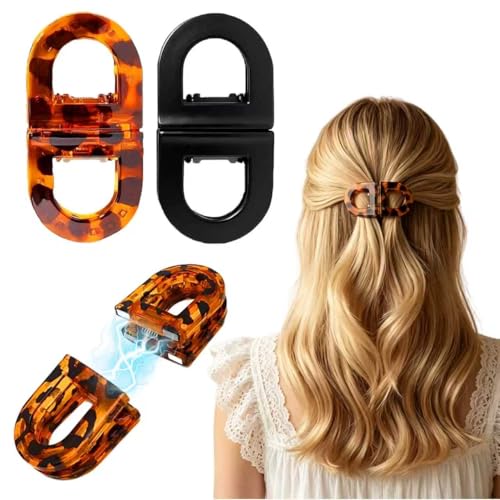 Magnetic Hair Clips for Women - 2-in-1 No-Crease Design