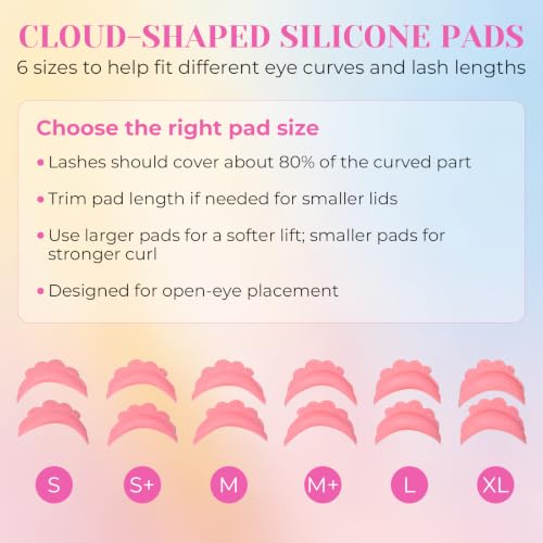 Lash Lift Kit At-Home | Open-Eye DIY Eyelash Perm with Silicone Pads