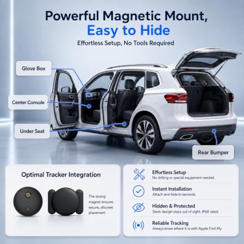Mini GPS Tracker for Cars, No Monthly Fee, Waterproof