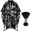 Professional Hair Cutting Cape Kit with Duster Brush