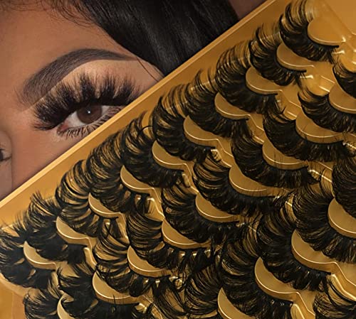 25MM Mink Lashes - 20 Pairs Dramatic 5D Full Volume