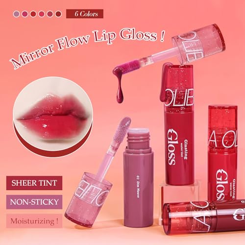 Glass-Like Lip Gloss - Hydrating, Non-Sticky, Plumping