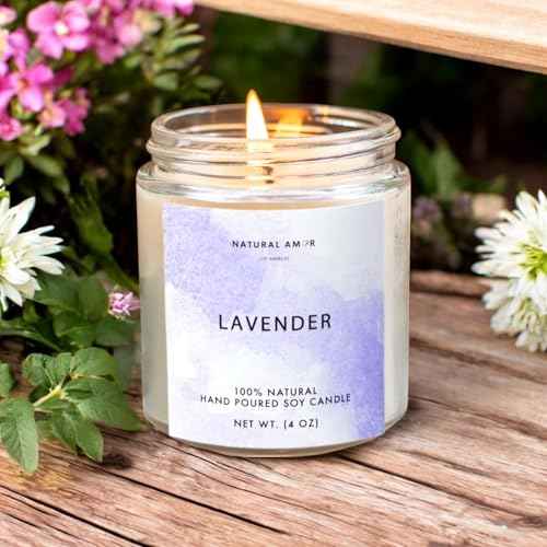 Natural Amor Lavender Blanket Spa Gift for Women 8pcs, Birthday Gift for Women, Self Care Gift for Birthday, Christmas