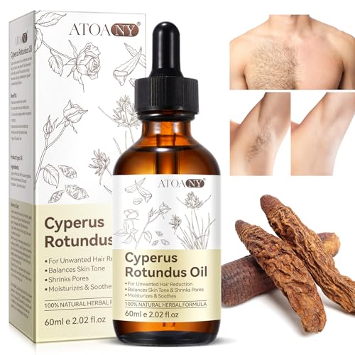 Cyperus Rotundus Oil for Hair Removal, Cyperus Rotundus Oil for Reducing Body Hair Growth, Smooth Skin & Hair Removal, Moisturizing & Soothing 60ML 2PCS