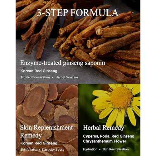 Bon Yeon Jin Korean Red Ginseng Face Essence Serum Gift Set - Anti-Aging Deep Hydration Nourishing Wrinkle Improvement with Ceramide Adenosine for Resilient Skin, 1.69 fl.oz.