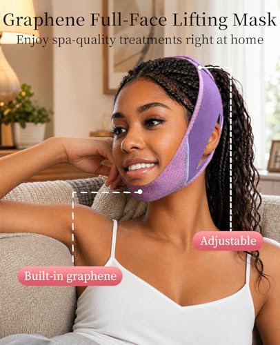 V-Line Chin Strap for Women - 2 Pack Double Chin Lifting Mask