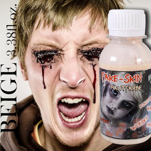 KingofHalloween.de Liquid Latex 3.4 fl oz /100ml ? Premium SFX Makeup for Halloween, Zombie Scars & Wounds ? Versatile Casting Latex for Cosplay, Film, Theater & Prop Making