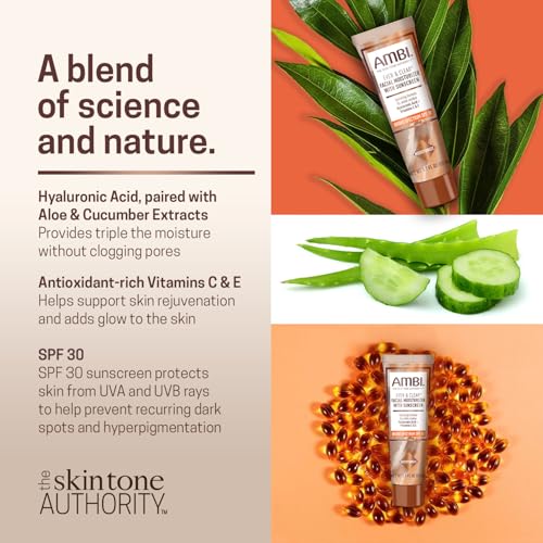 Ambi Even & Clear Facial Moisturizer with Sunscreen SPF 30, 1.7 Ounce