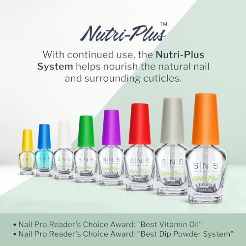 SNS Gel Top Coat for Dip Powder - Fast-Drying High-Shine Finish, 0.5 fl oz