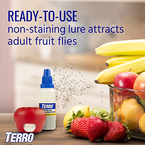 Terro Fruit Fly Trap 4 Traps + 180 Days Lure Supply