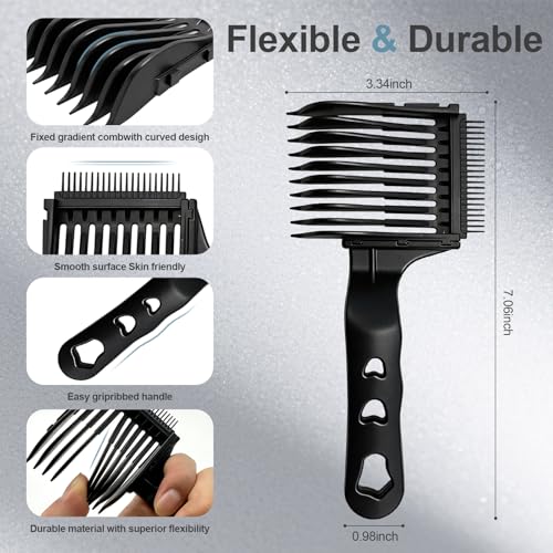 4-in-1 Fade Comb Set for Hair Clippers – Professional Barber Tool