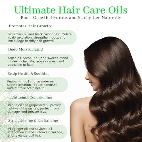 Organic Rosemary Oil for Hair Growth, Rosemary Oils with Castor ? USDA Certified Cold Pressed Blend Hair Oil for Thicker, Fuller Hair, Soothe Itchy Scalp & Repair Damaged Hair ? 4 fl oz