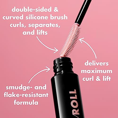 e.l.f. Lash 'N Roll Curling Mascara - Vegan, Long-Lasting Lift