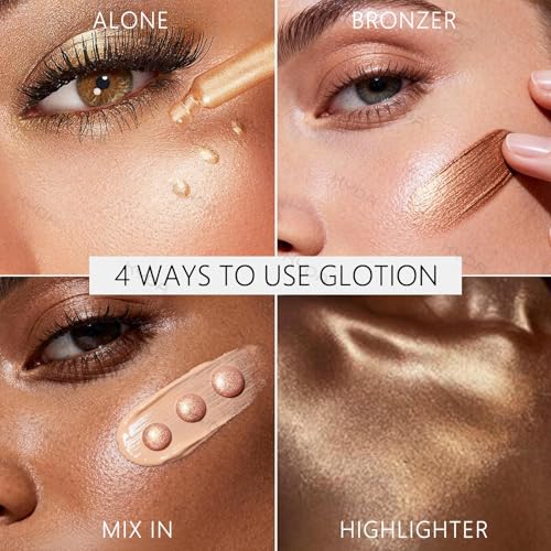 KYDA Liquid Highlighter Drops - Multiuse Glow Makeup, Soft Pink