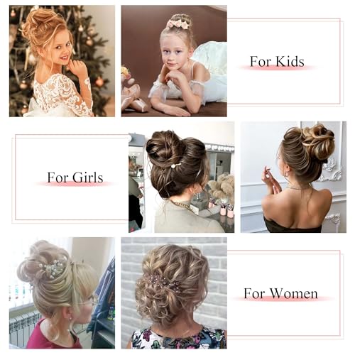 SEGO Human Hair Messy Bun Hairpiece - Medium Brown & Dark Blonde