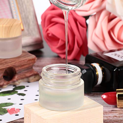 Geiserailie 10 Pcs Glass Cosmetic Sample Jars 5 Gram,5 Gram