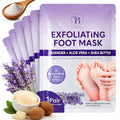 BLOOMORA Exfoliating Foot Peeling Mask with Lavender & Shea Butter - 6 Pairs