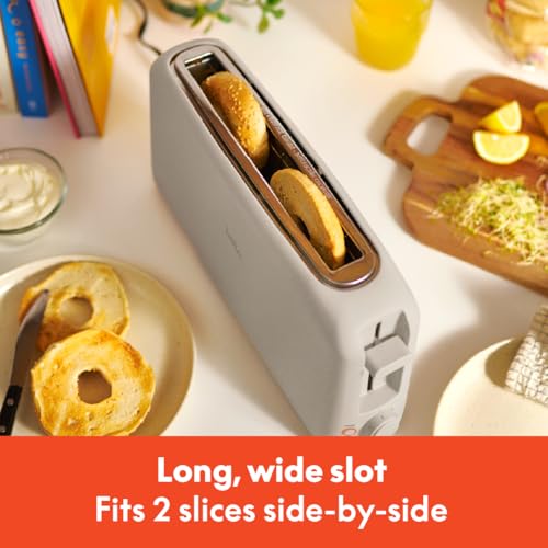 bella 2 Slice Slim Toaster,Fits-anywhere™ Kitchenware,6 Setting Shade