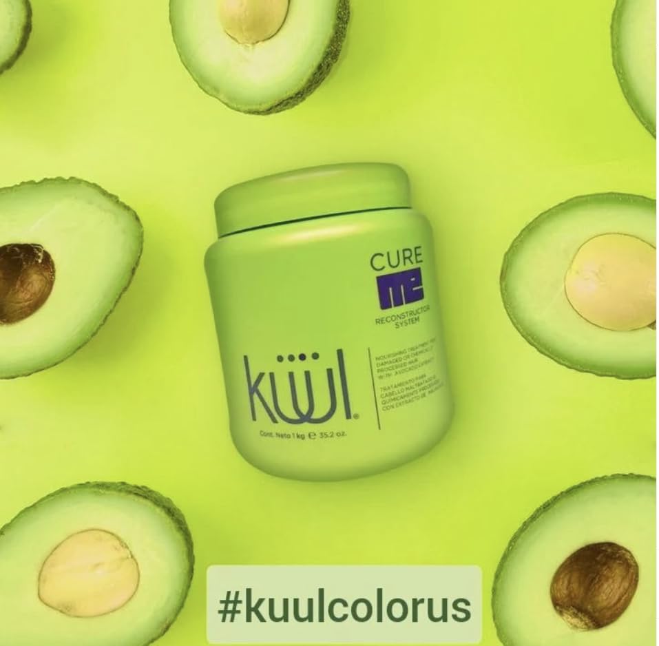 Kuul Cure Me Reconstructor 35.2 oz (Tratamiento Para Cabello Maltratado) AVOCADO (con extracto de aguacate)