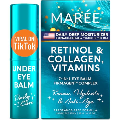 MAREE Collagen Retinol Under Eye Balm Stick for Dark Circles & Wrinkle Care