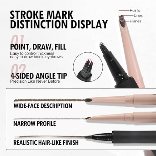 Anglicolor Microblading Eyebrow Pen Waterproof Liquid Brow (Caramel Blonde)