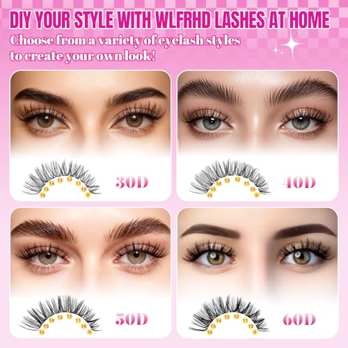 Lash Clusters Kit 640Pcs 30D-60D Eyelash Extensions with Tools