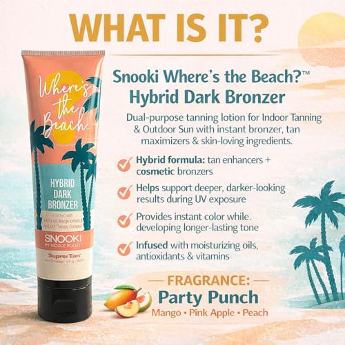 Snooki Wheres the Beach Hybrid Dark Tanning Bronzer 9oz