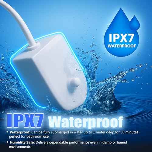 Replacement Charger Base for Philips Sonicare Electric Toothbrush HX6100 Compatible with 4100 5100 5300 6100 6500 9000 Series, Waterproof for Philips Sonicare Charger for Kids & Travel Cord