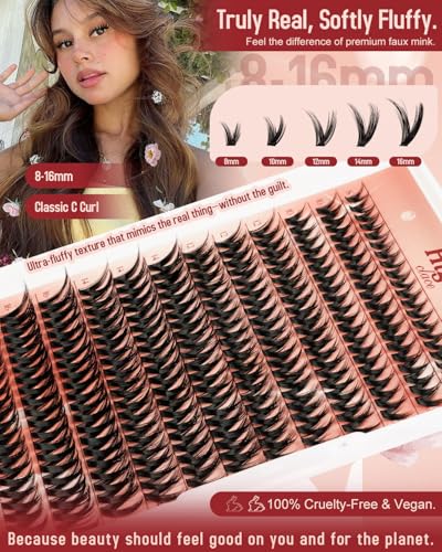 Higu Clace Manga-Lash Clusters - D Curl 10-16mm DIY Lash Extensions Kit