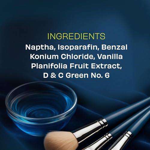 Professional Makeup Brush Cleaner - 32 oz Quick-Dry, Rinse-Free