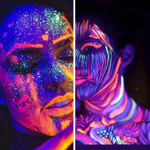 8-Color UV Neon Glow Makeup Palette | Blacklight Eyeliner Kit