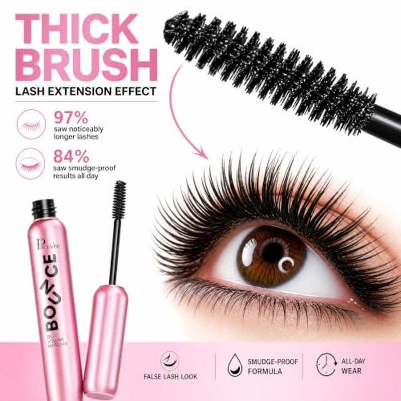 Vugnna Waterproof Tubing Mascara - Volumizing & Lengthening, Blackest Black