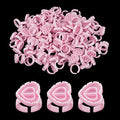 Lash Glue Rings, [200PCS] Smart Glue Cup for Lash Extension Supplies, Eyelash Heart Glues Rings for Volume Fan, Blossom Fanning Cups, Eyelash Extension Supplies, Lashes Supplies for Lash Tech