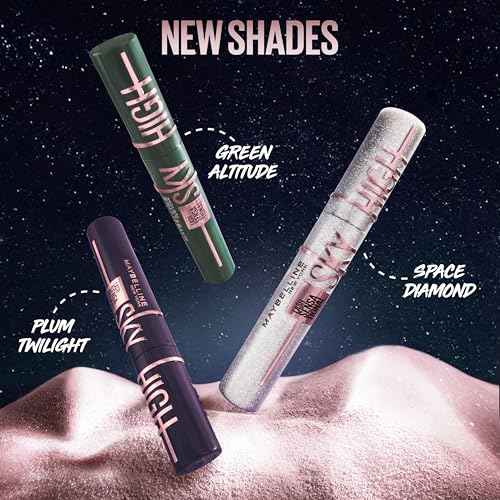 Maybelline Lash Sensational Sky High Washable Mascara, Volumizing, Lengthening, Defining, Curling, Multiplying, Buildable Mascara Make Up Formula, Plum Twilight, 1 Count