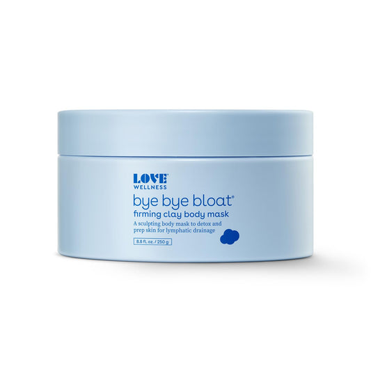 Love Wellness Bye Bye Bloat Firming Clay Body Mask | Lymphatic Drainage Body Mask for Women | Supports Lymph Node Drainage and Skin Hydration | Extracts Bloat and Tightens Skin | 250g