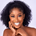 Afro Puff Kinky Curly Drawstring Ponytail Extension with Clips