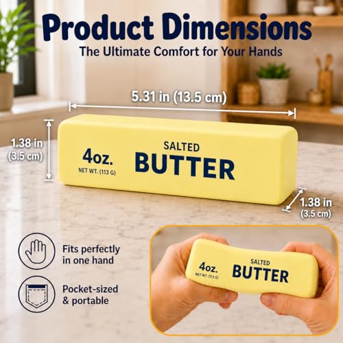 KIDATOY 2PCS Butter Stress Relief Squishy Toys - Soft Foam Fidget