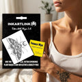 Gothic Moth Temporary Tattoo - Waterproof & Long-Lasting