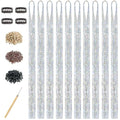 Rootoo Sliver Hair Tinsel Kit 10 Pcs – Fairy Hair Tinsel for Girls Women, 4000 strands